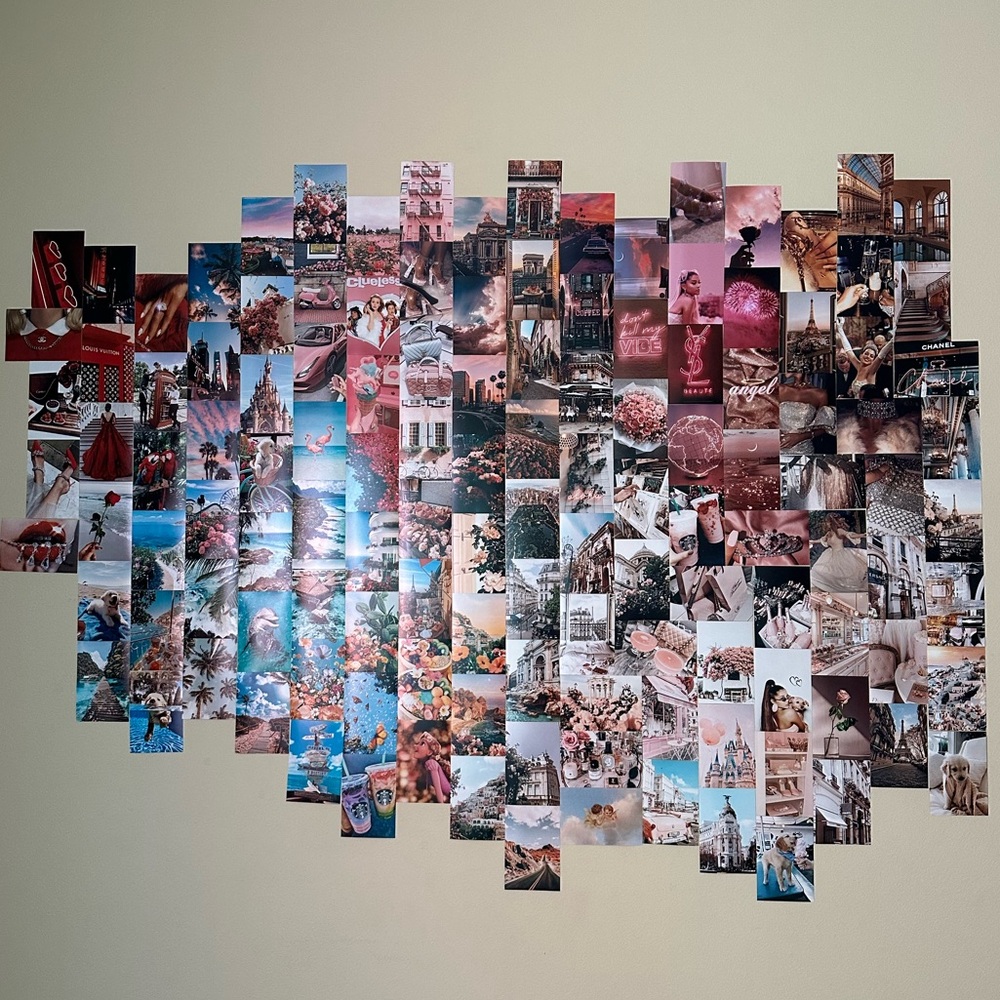Pre-curated Large Aesthetic Collage Wall 130 4x6 images